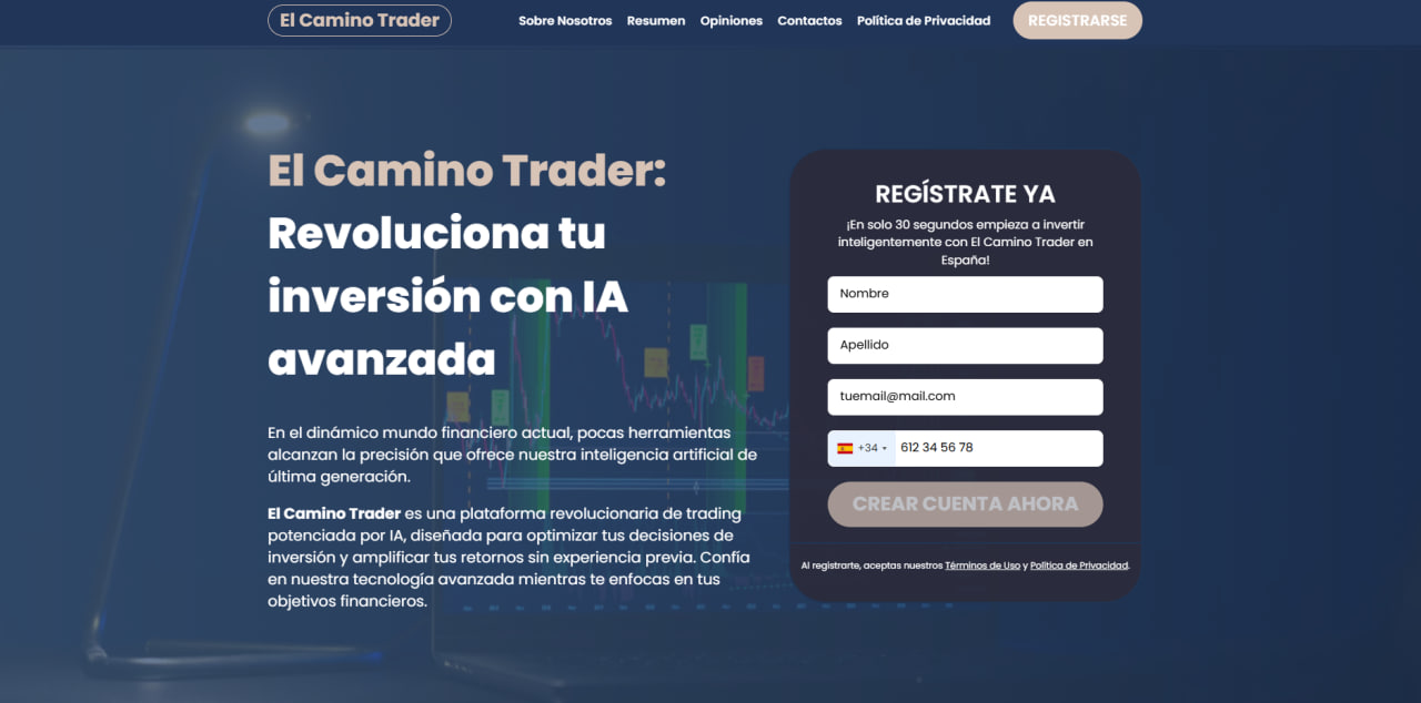 El Camino Trader plataforma de trading en España